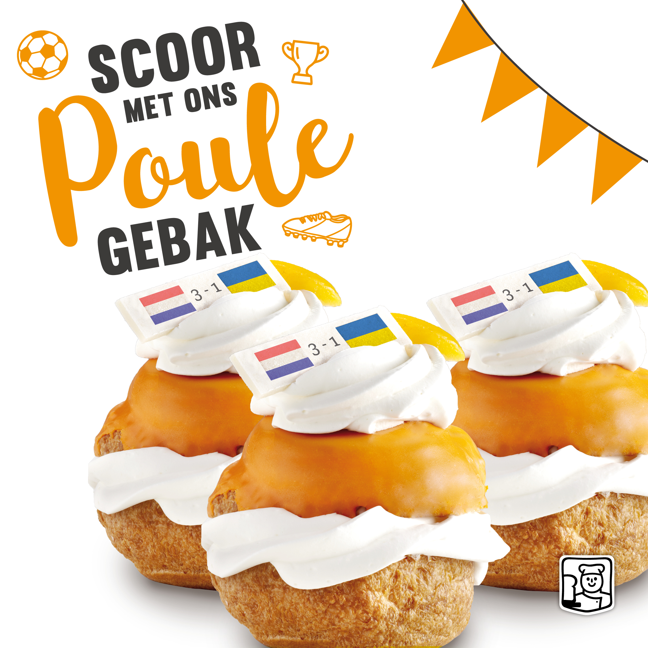 Poule gebak | Slagroom soes