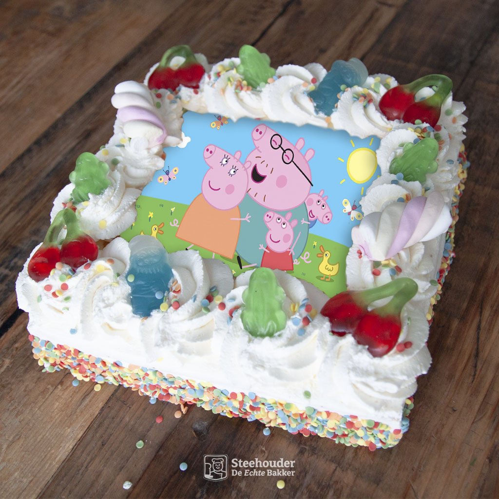 Peppa Big jarig taart